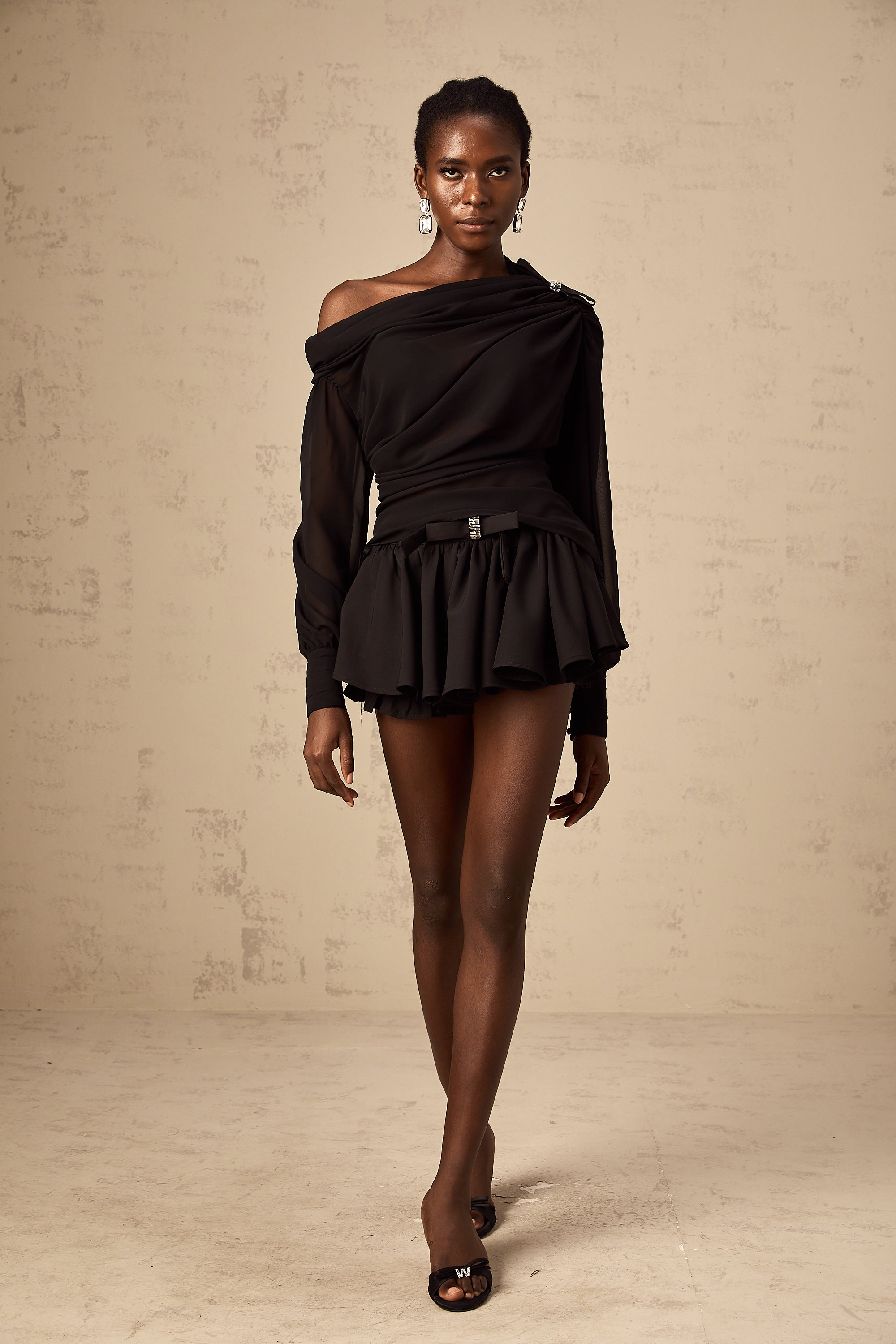 Andrea Crystal Mini Skirt Set by SIENA - image 8
