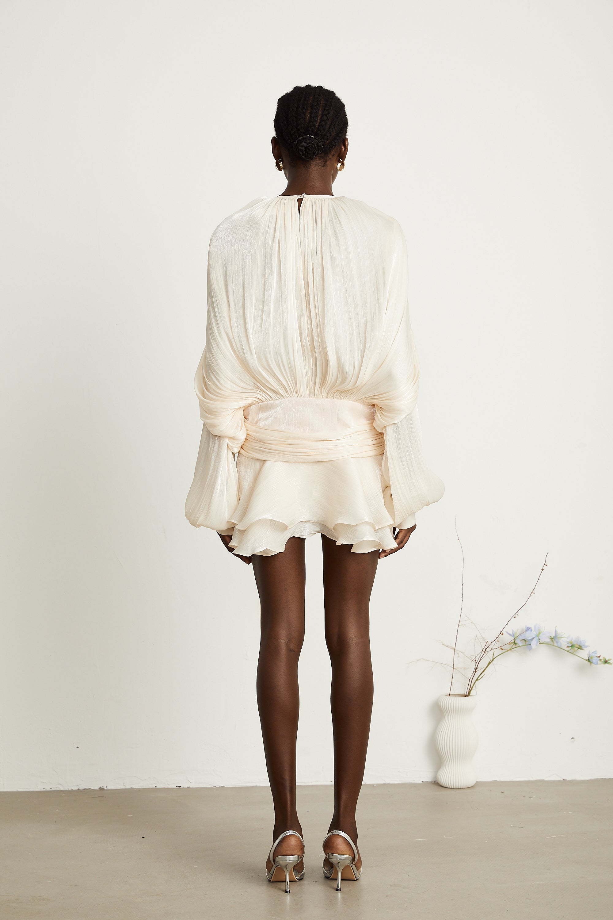 Eugenie Pleated Mini Dress by SIENA - image 4