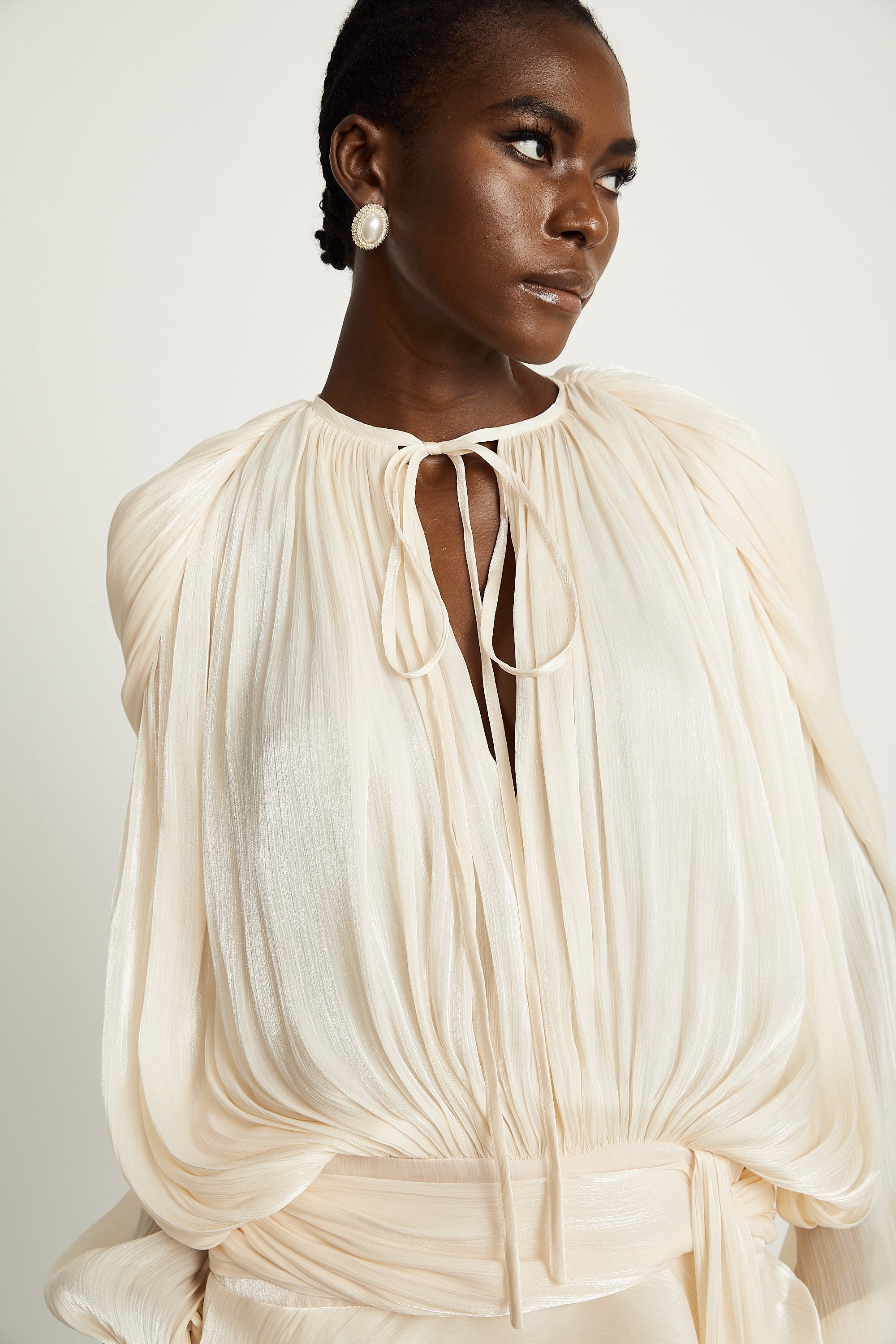 Eugenie Pleated Mini Dress by SIENA - image 12