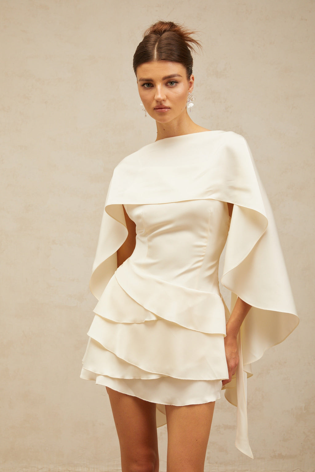 Lyna Satin Mini Dress by SIENA - image 6