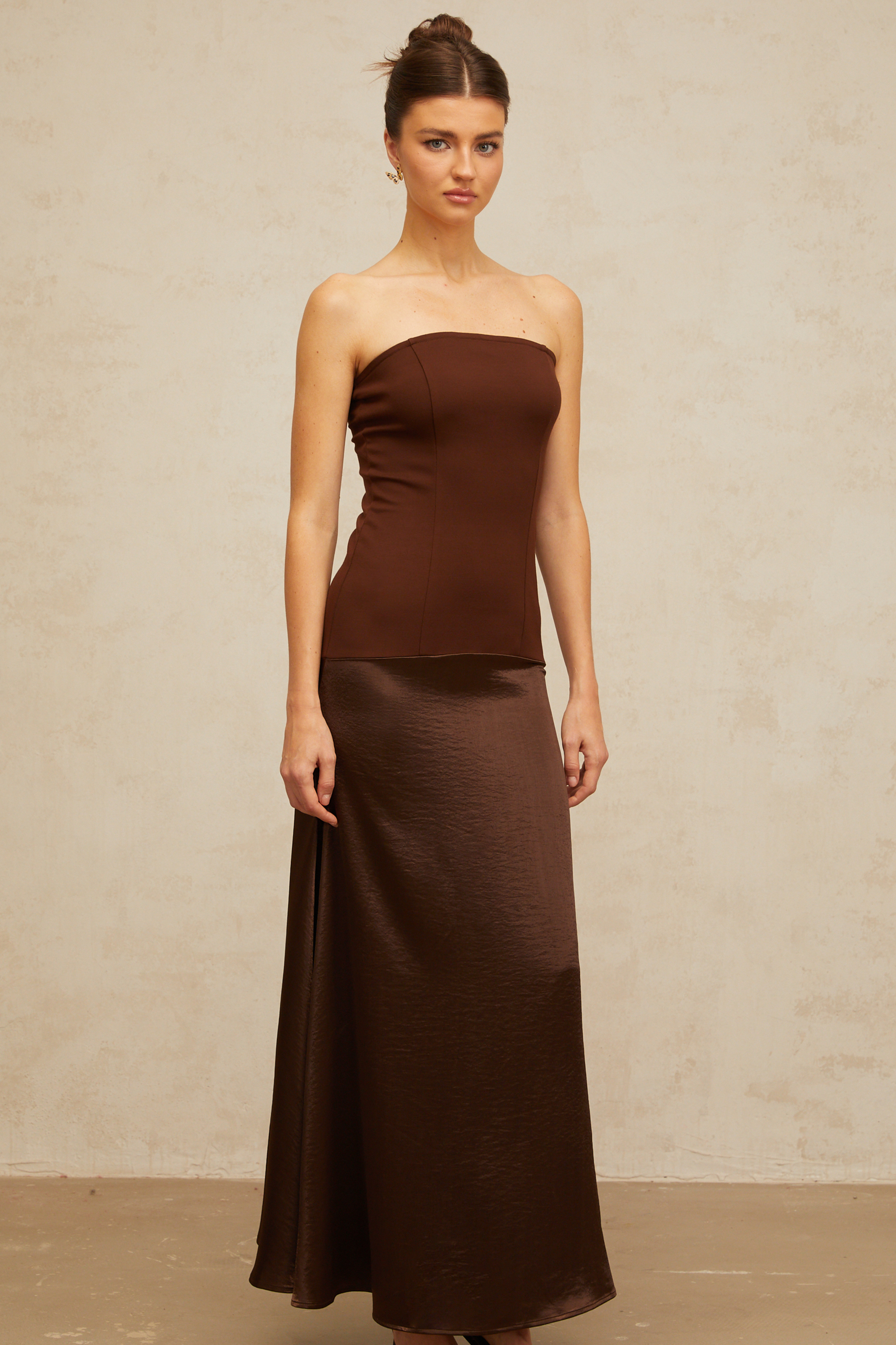Blaise Satin Maxi Dress by SIENA