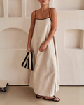 CRIS Linen Maxi Dress by SIENA