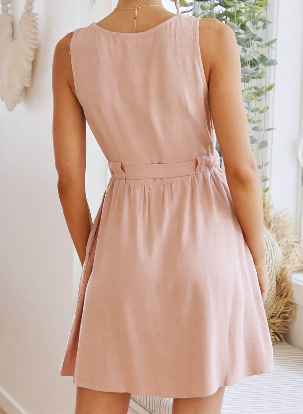 Mini Buttoned Mini Dress by SIENA - image 3