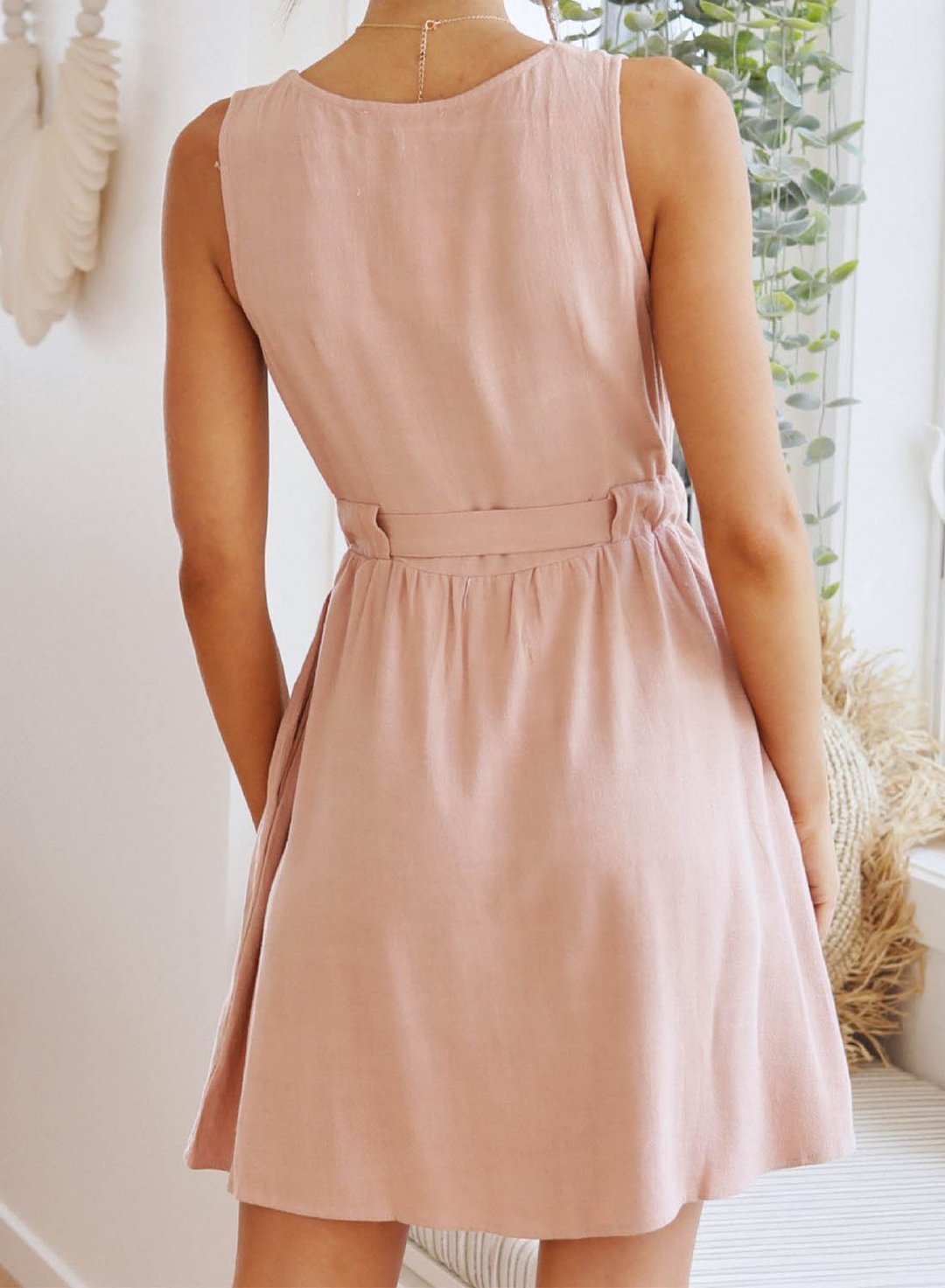 Mini Buttoned Mini Dress by SIENA - image 3