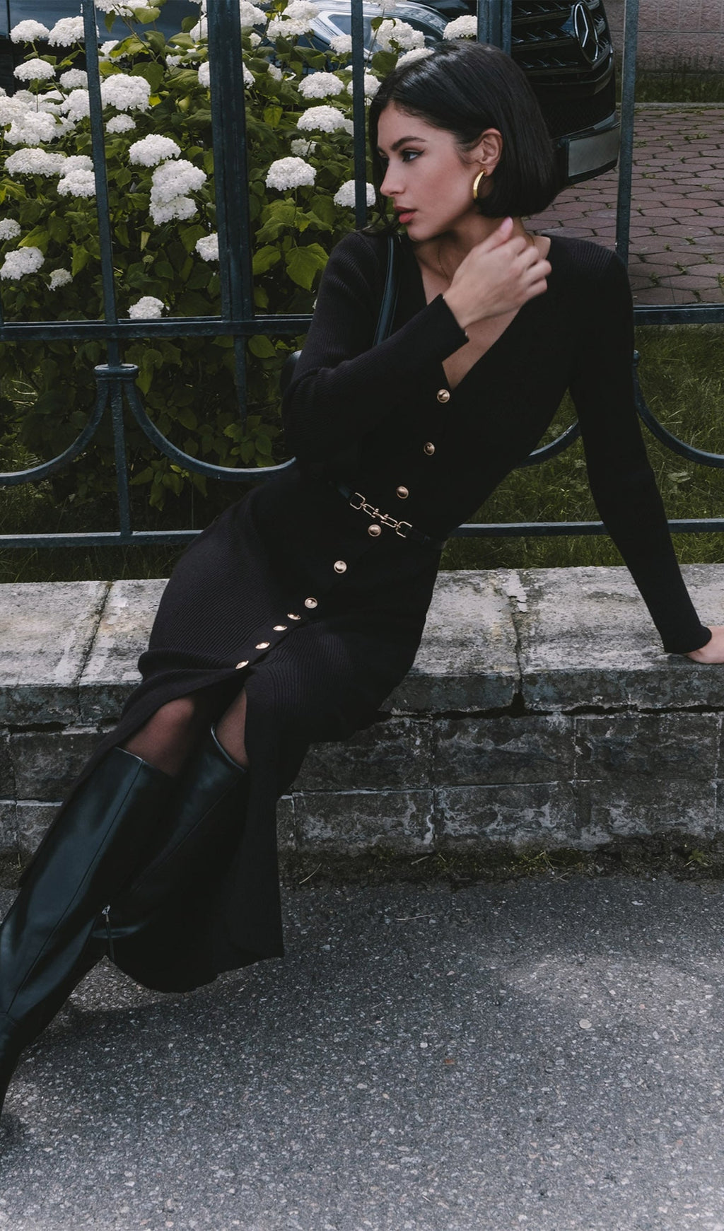 Orme Knit Midi Dress by SIENA - image 2