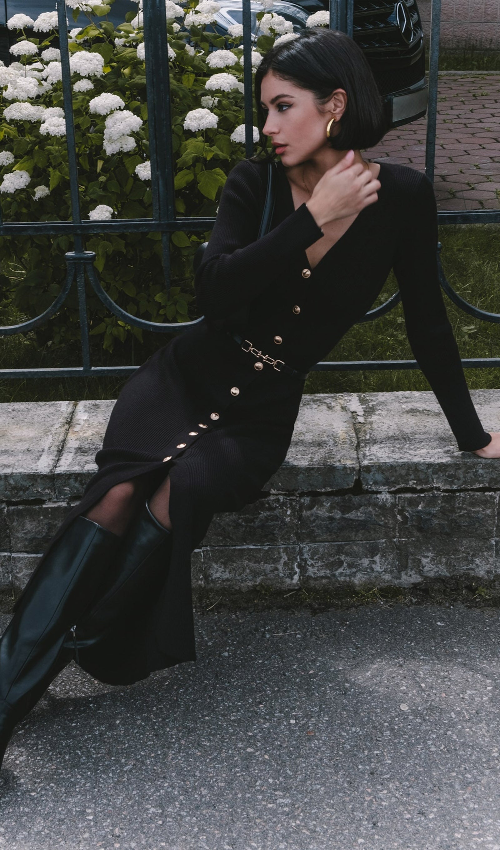 Orme Knit Midi Dress by SIENA - image 2