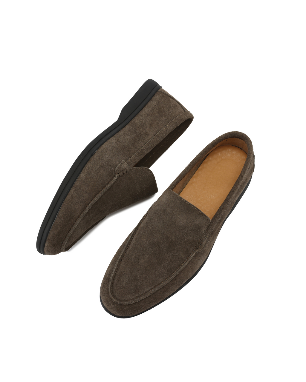 Suede Loafers Black Soles