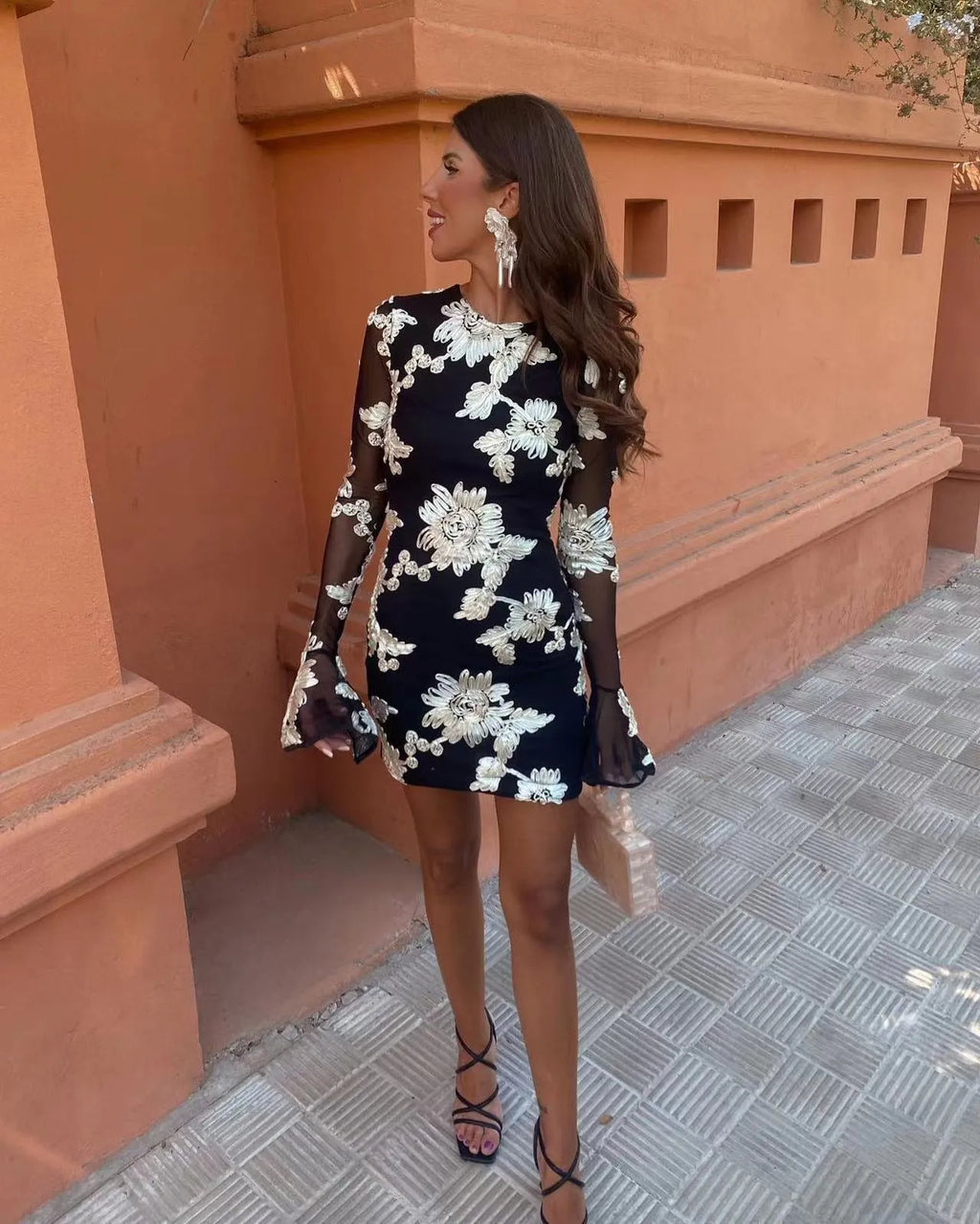Eleka Mesh Mini Dress by SIENA