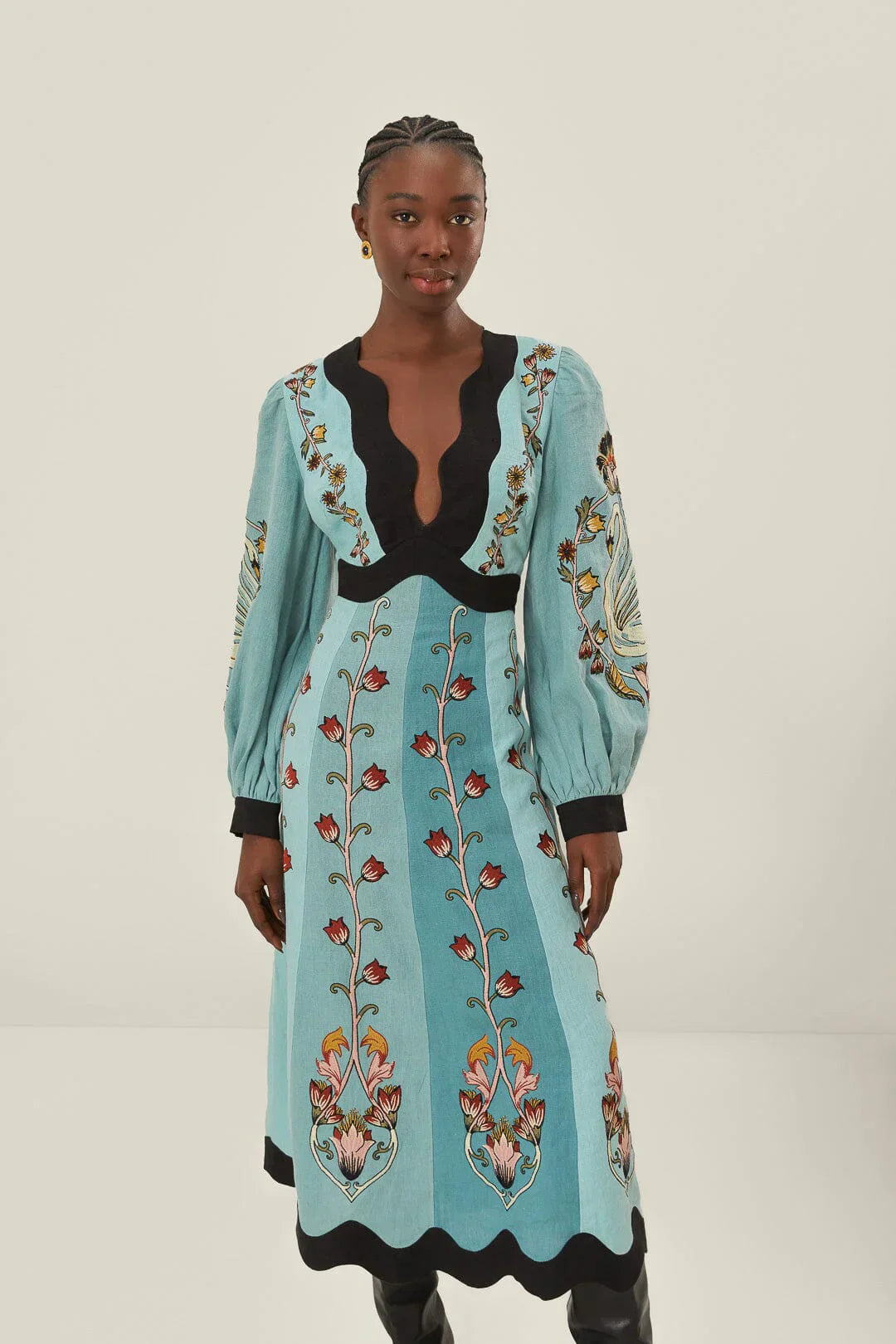Mavi Floral Midi Dress by SIENA - image 3