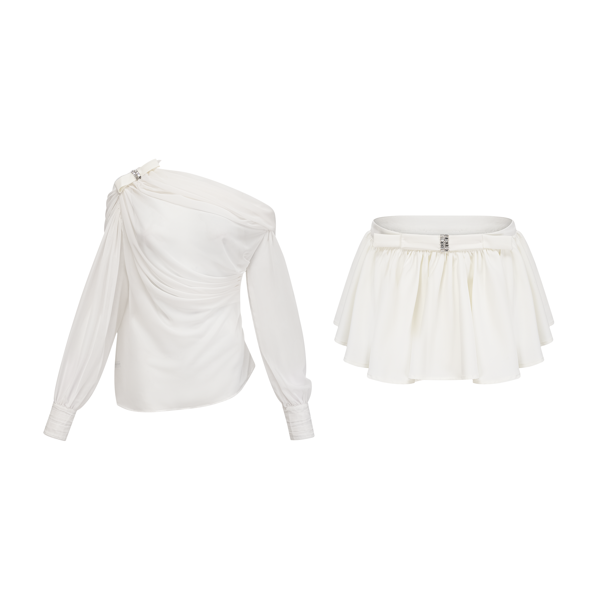 Andrea Crystal Mini Skirt Set by SIENA