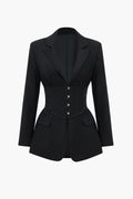 Capriona Buttoned Blazer by SIENA