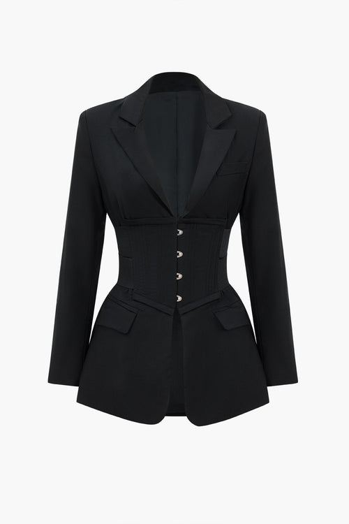 Capriona Buttoned Blazer by SIENA