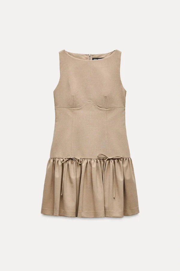 Florence Bow Mini Dress by SIENA