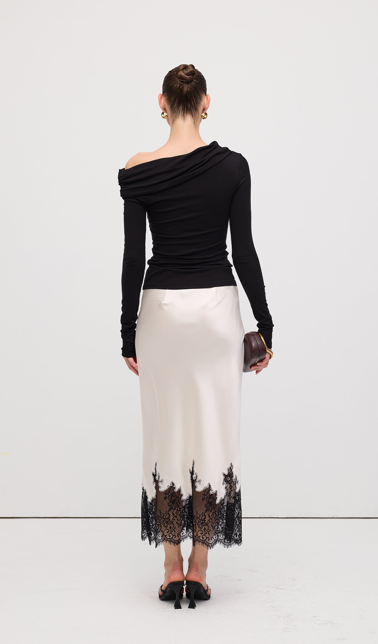 Lace Midi Skirt by SIENA - image 2