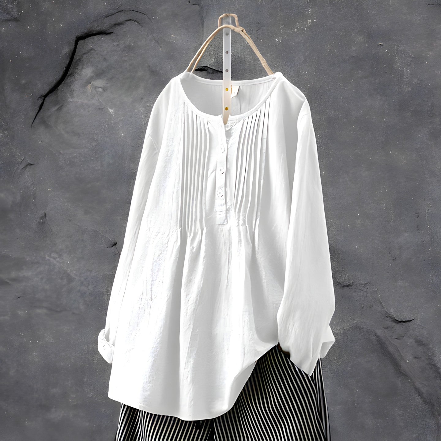 Handcrafted Linen Blouse by SIENA - image 3