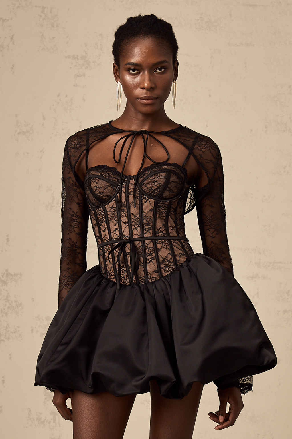 Louise Lace Mini Dress by SIENA