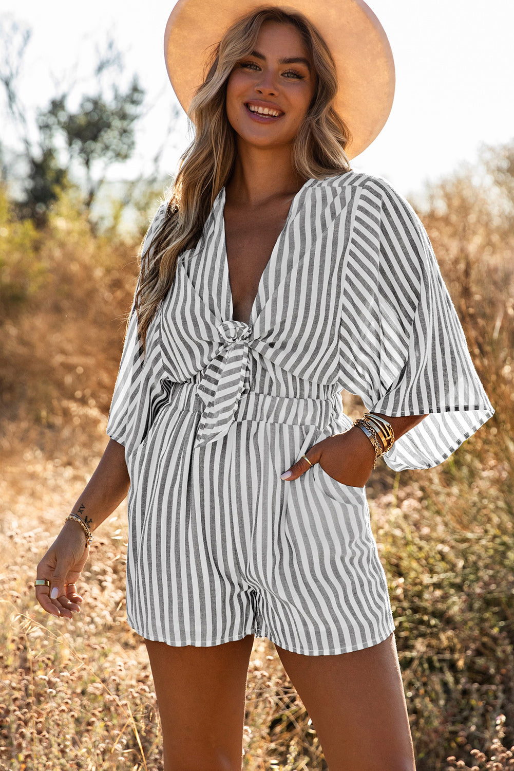 Gri Linen Matching Set by SIENA