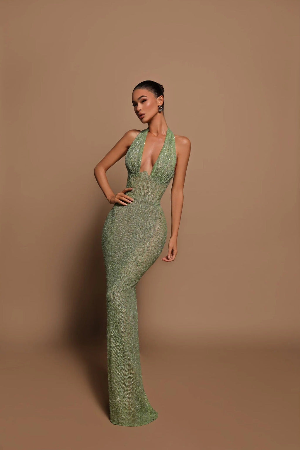 Zaira Halter Maxi Dress by SIENA - image 2