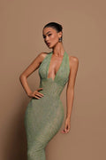 Zaira Halter Maxi Dress by SIENA