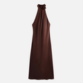 Boyundan Satin Maxi Dress by SIENA