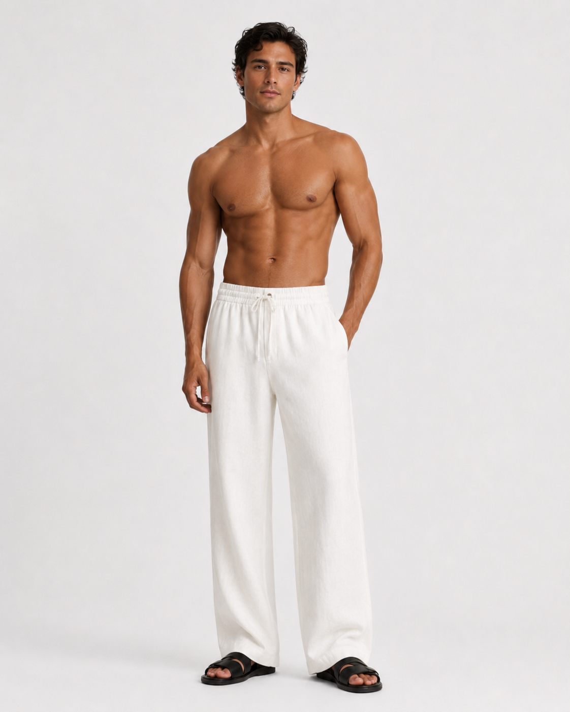 Mare Linen Pants White