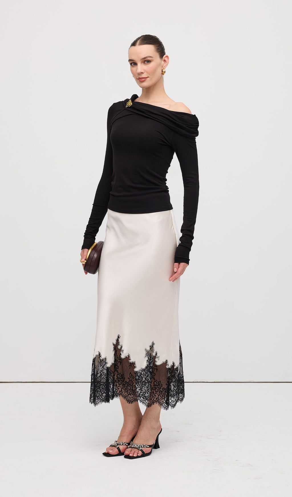 Lace Midi Skirt by SIENA - image 5