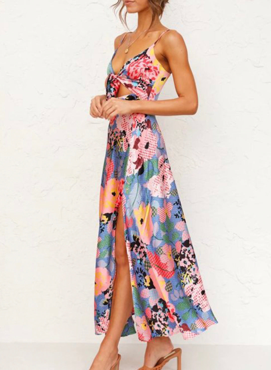 Saten Linen Satin Dress by SIENA - image 8