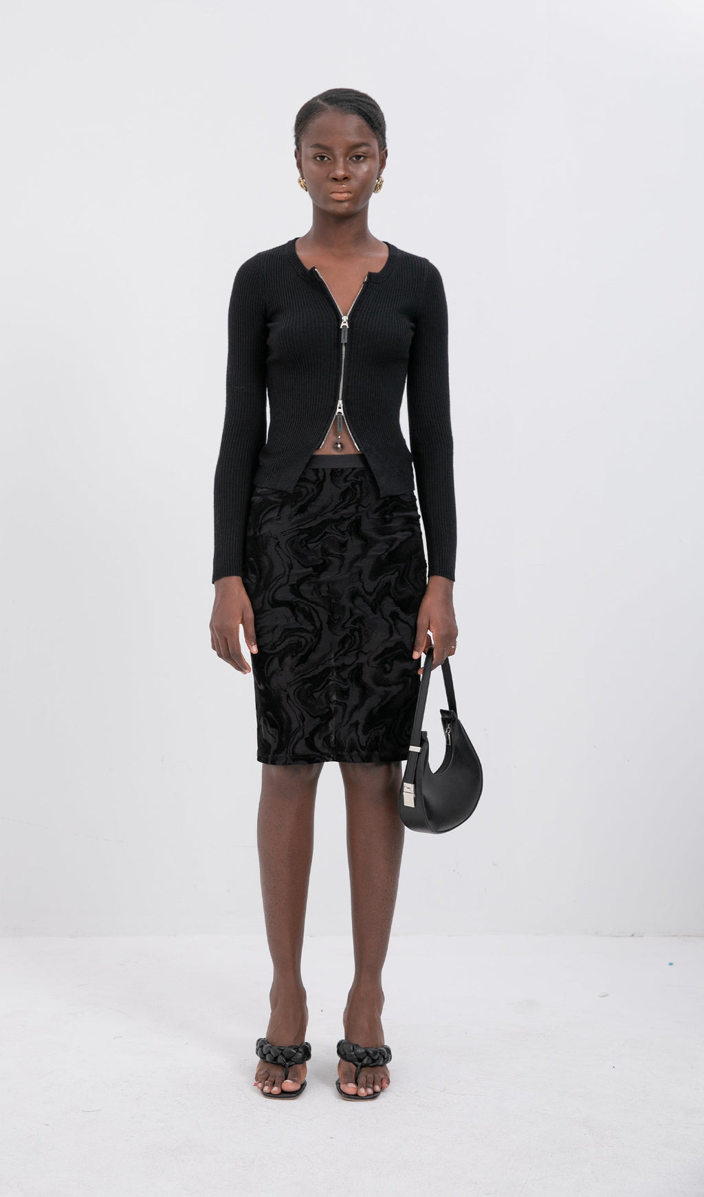 Fermuarl Knit Cardigan by SIENA - image 3