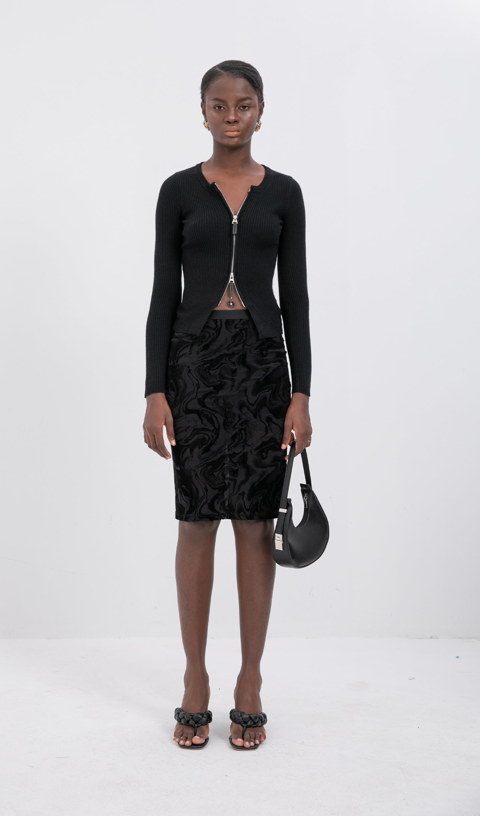 Fermuarl Knit Cardigan by SIENA - image 3