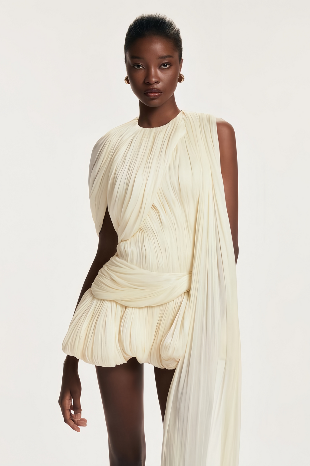 Cyrielle Asymmetric Mini Dress by SIENA