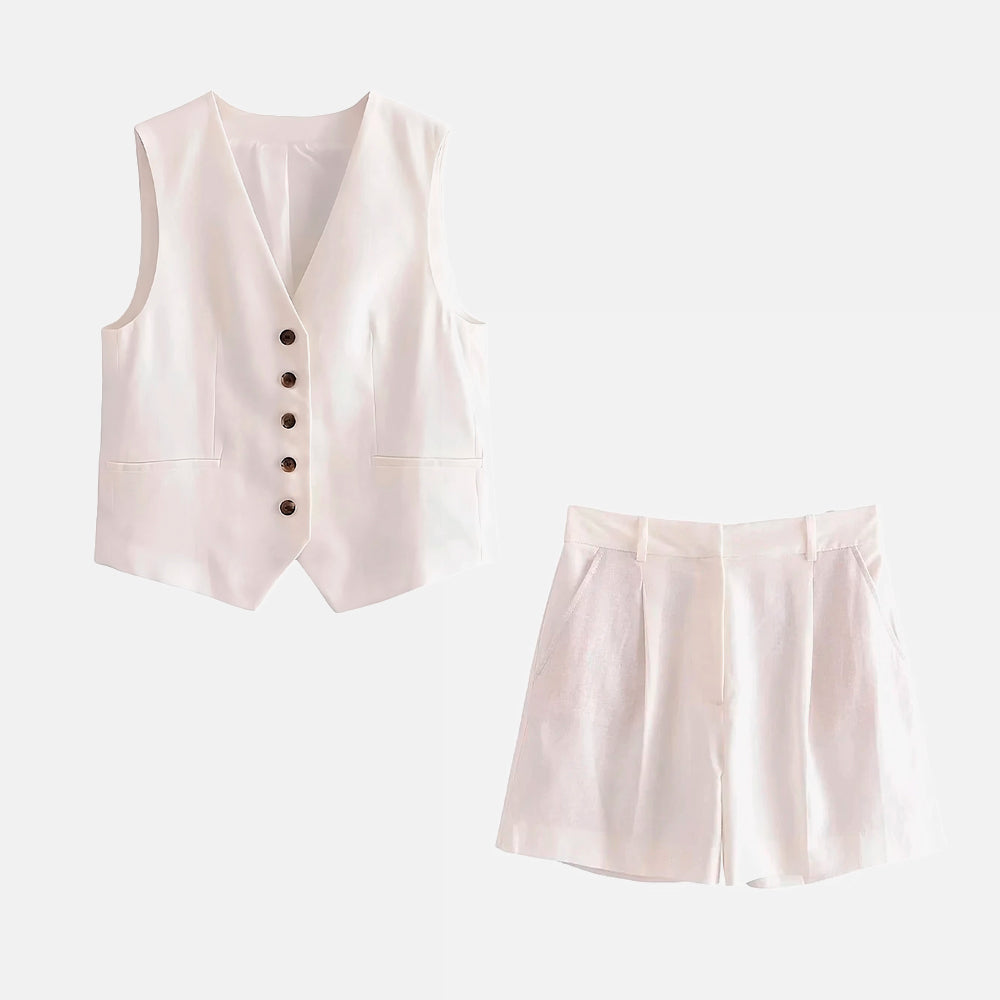 Scan Linen Shorts Set by SIENA - image 5