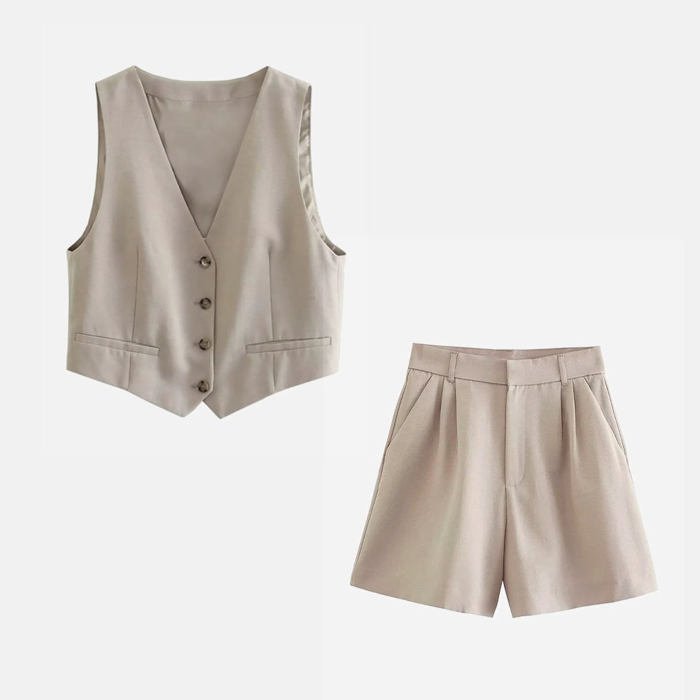 Scan Linen Shorts Set by SIENA - image 2