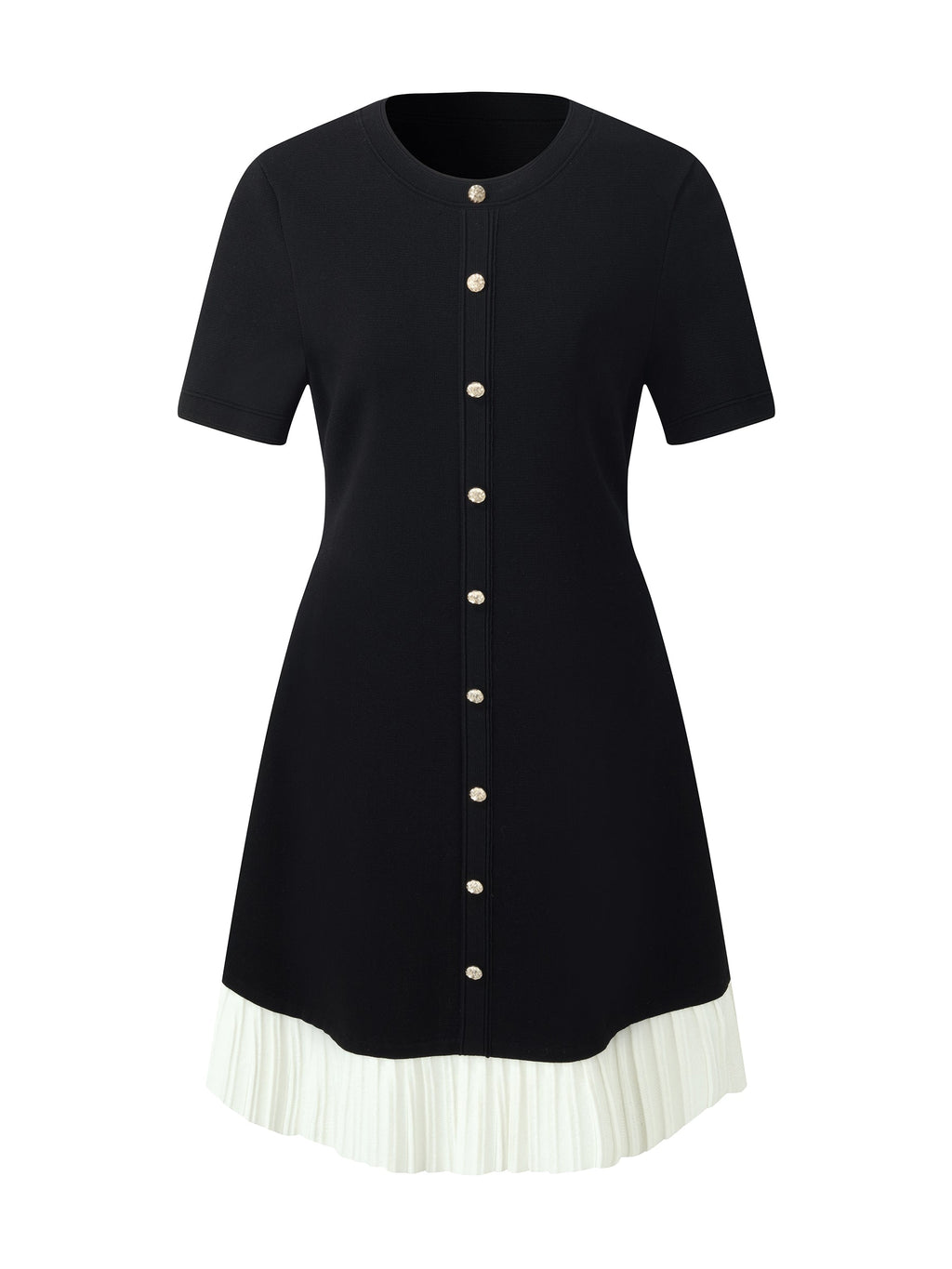 Bloklu Pleated Mini Dress by SIENA - image 6