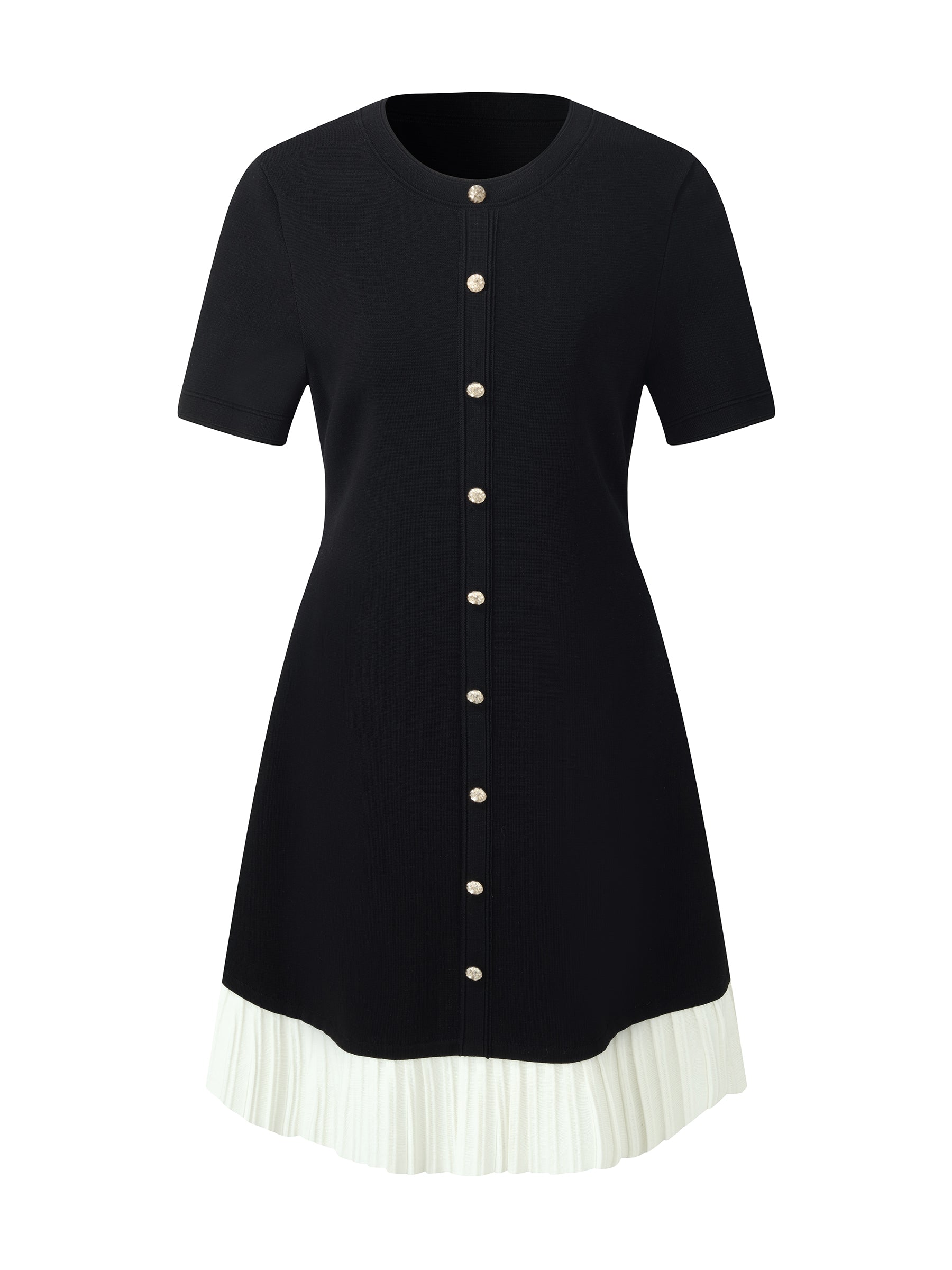 Bloklu Pleated Mini Dress by SIENA - image 6