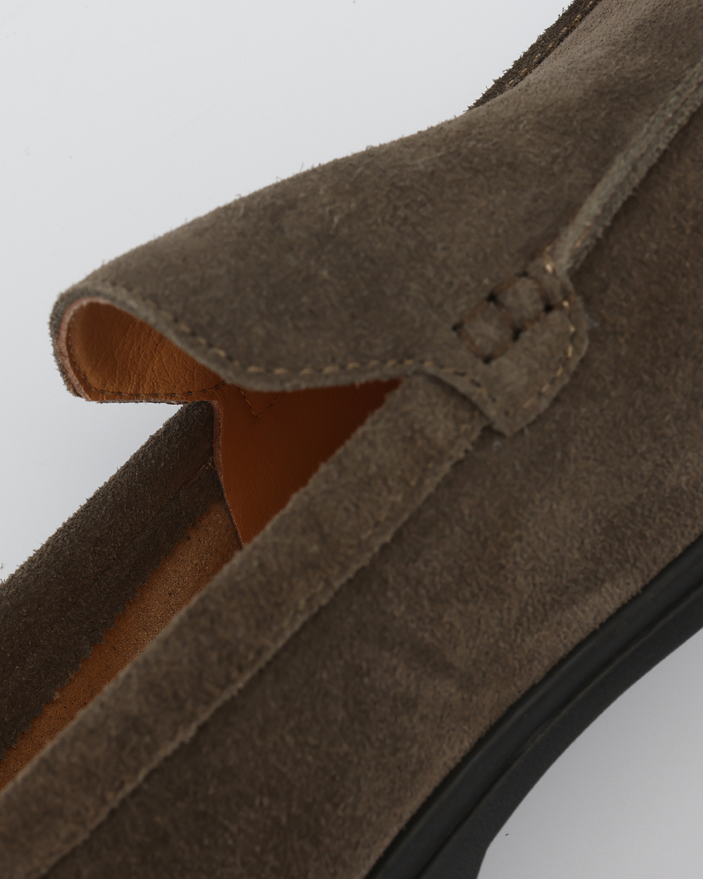 Suede Loafers Black Soles