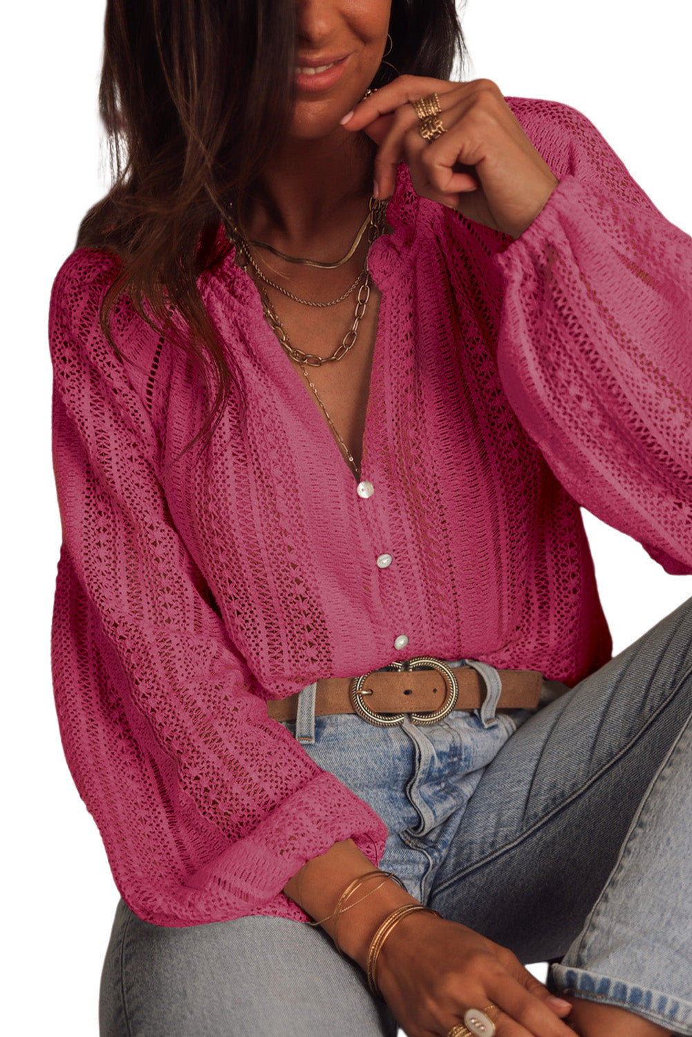 Rose Lace Shirt by SIENA - image 7