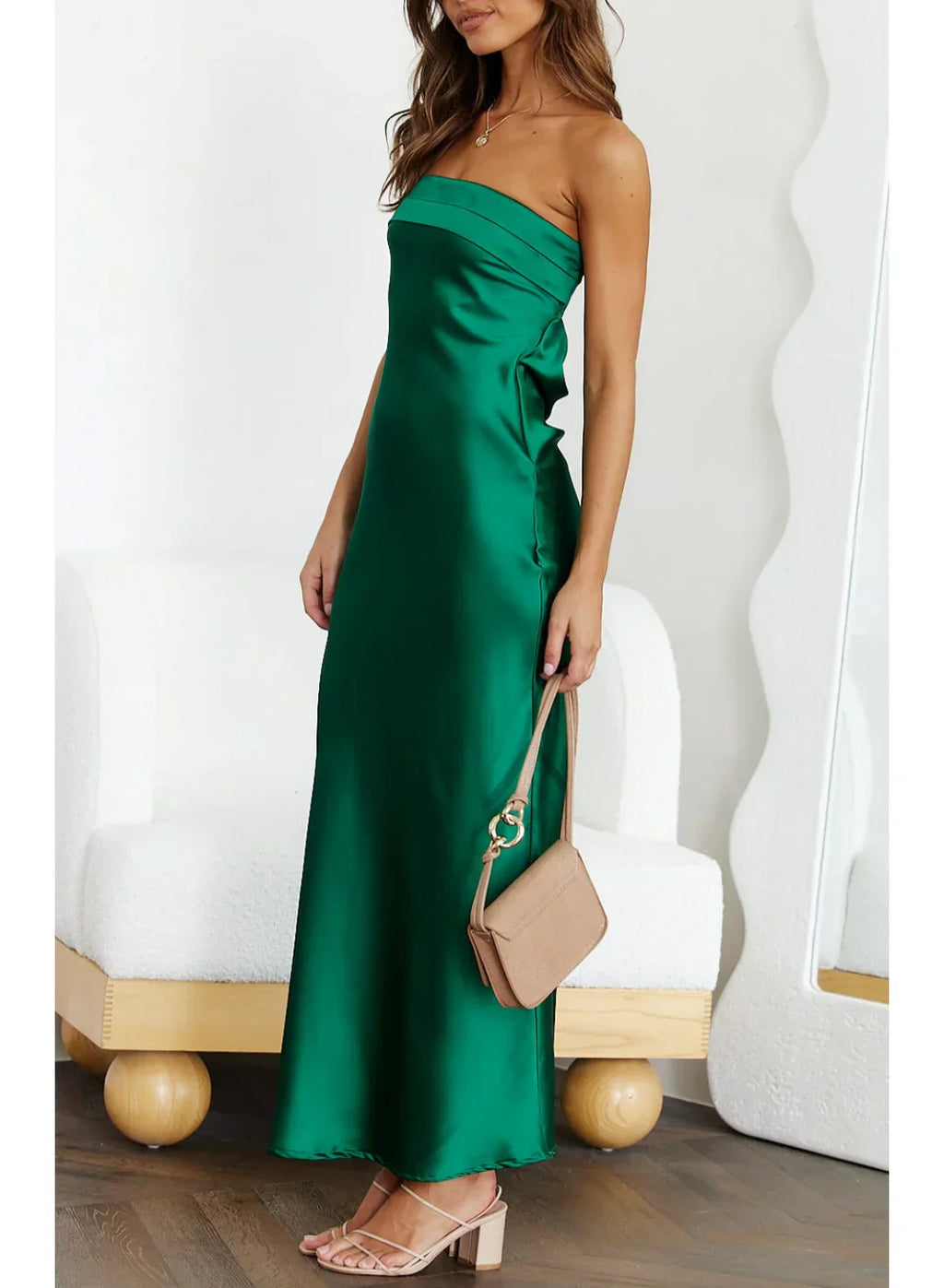 Saten Satin Maxi Dress by SIENA - image 2