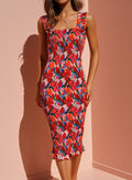 Tropikal Floral Midi Dress by SIENA