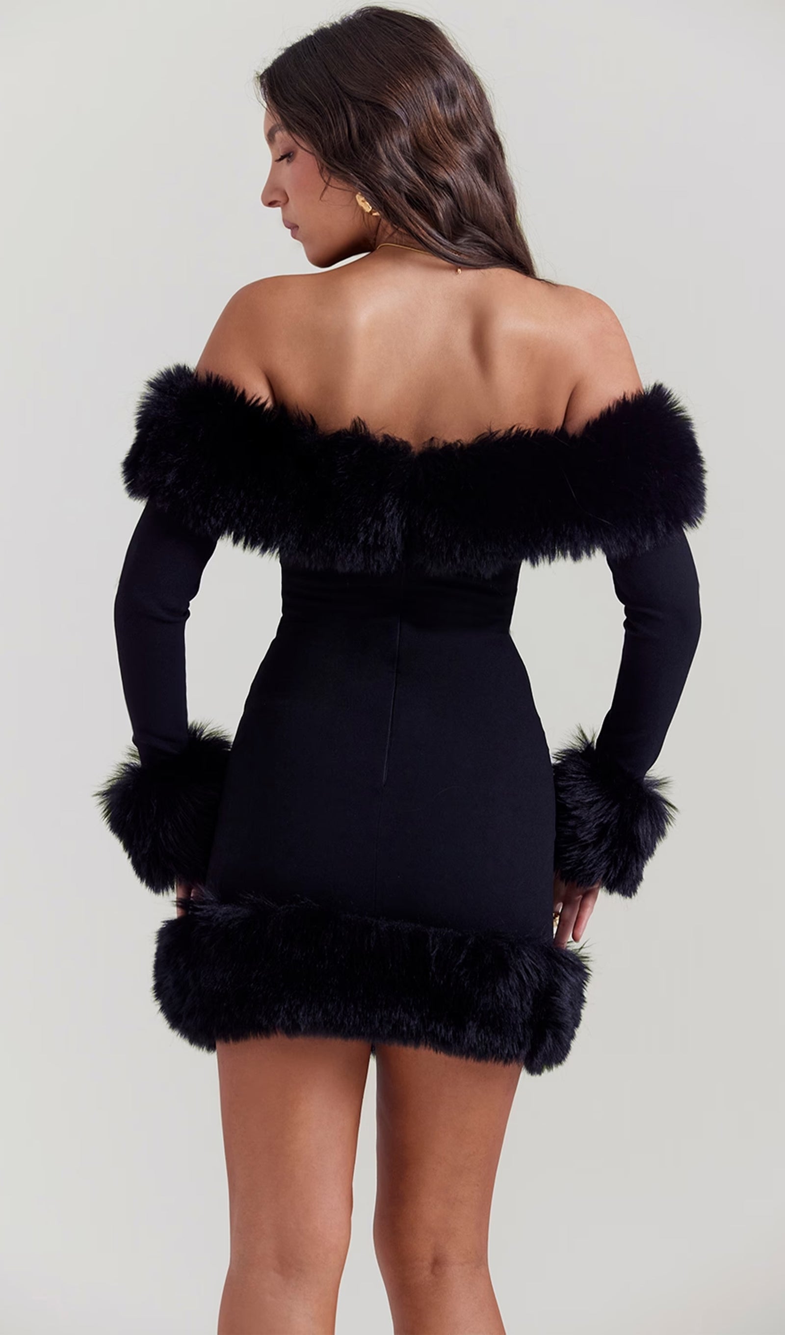 Madeleine Faux Fur Mini Dress by SIENA - image 8