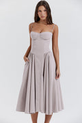Sleeveless Corset Midi Dress by SIENA - image 2