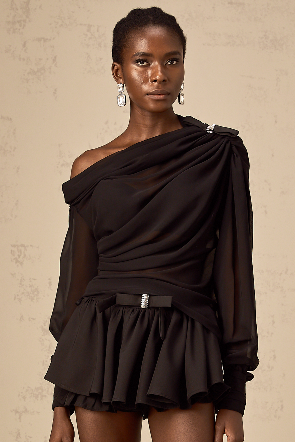 Andrea Crystal Mini Skirt Set by SIENA