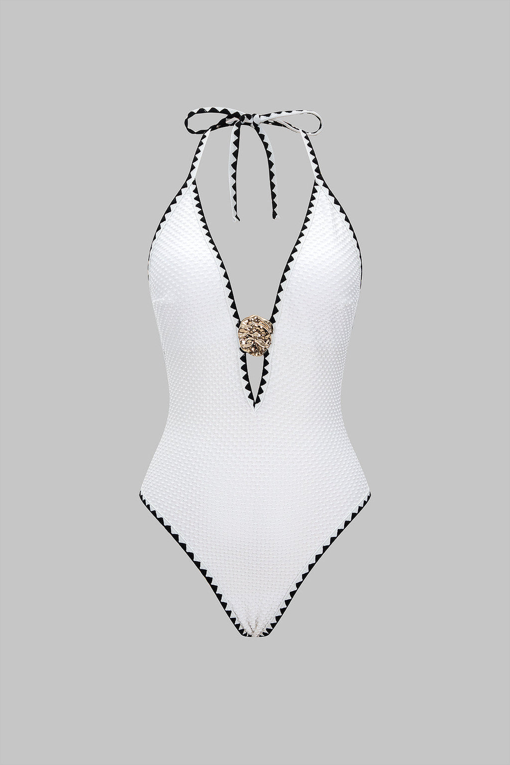 Halter Gold One-Piece Swimsuit by SIENA - image 2
