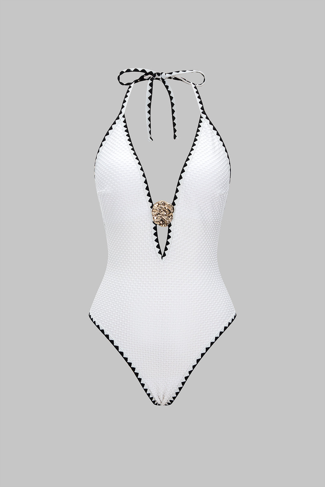Halter Gold One-Piece Swimsuit by SIENA - image 2