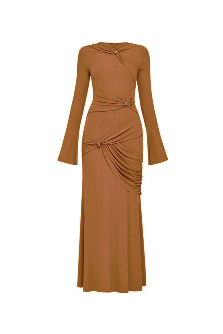Diandra Asymmetric Midi Dress by SIENA