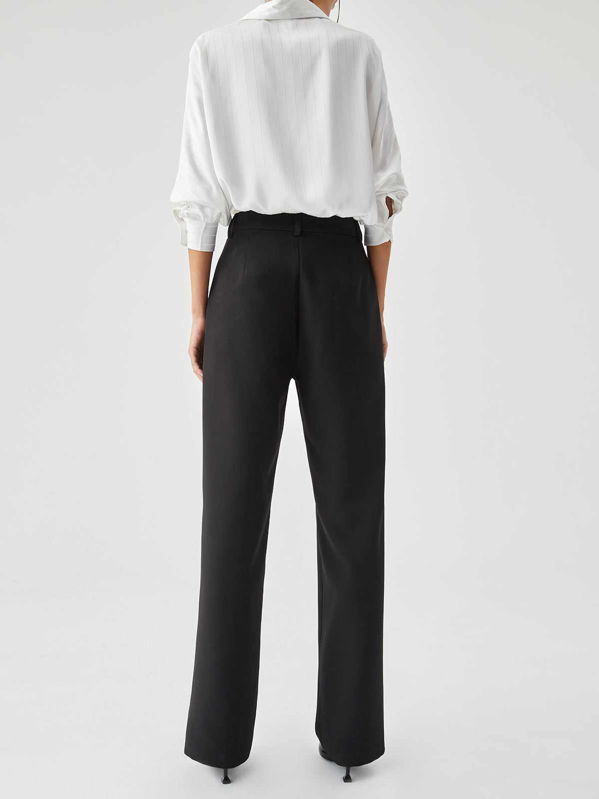 Straight Pleated Tailored Pants by SIENA - image 4