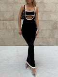 Contrast Maxi Dress by SIENA