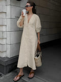 Yiwu Linen Maxi Dress by SIENA