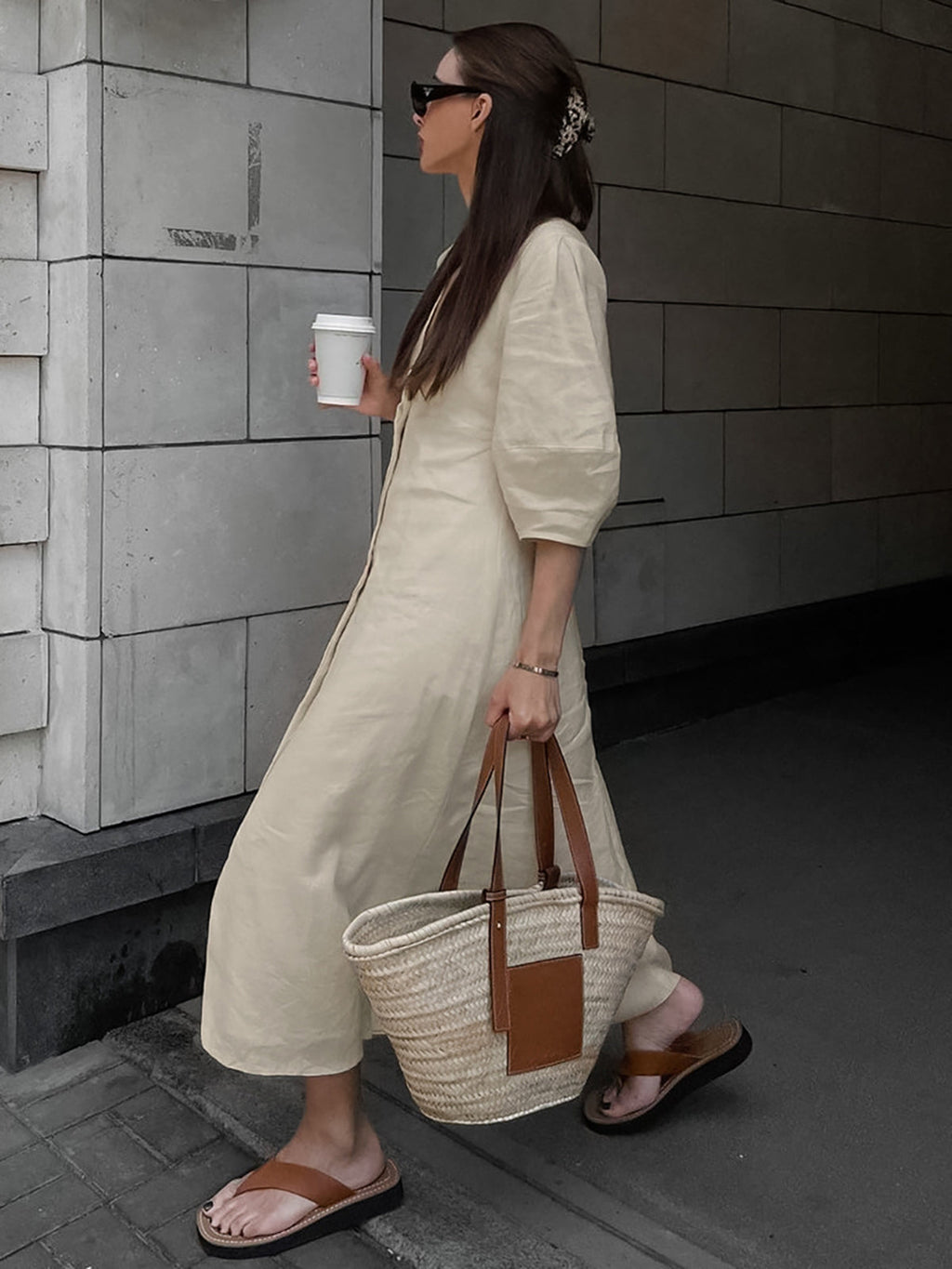 Yiwu Linen Maxi Dress by SIENA - image 2