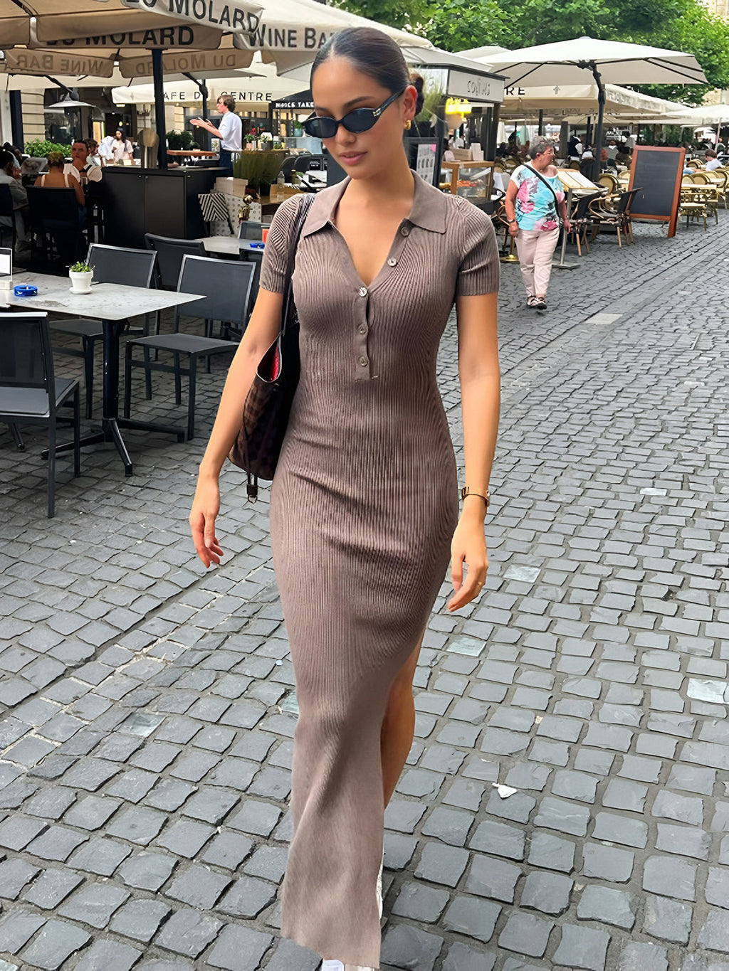 Ribbed Knit Dress by SIENA