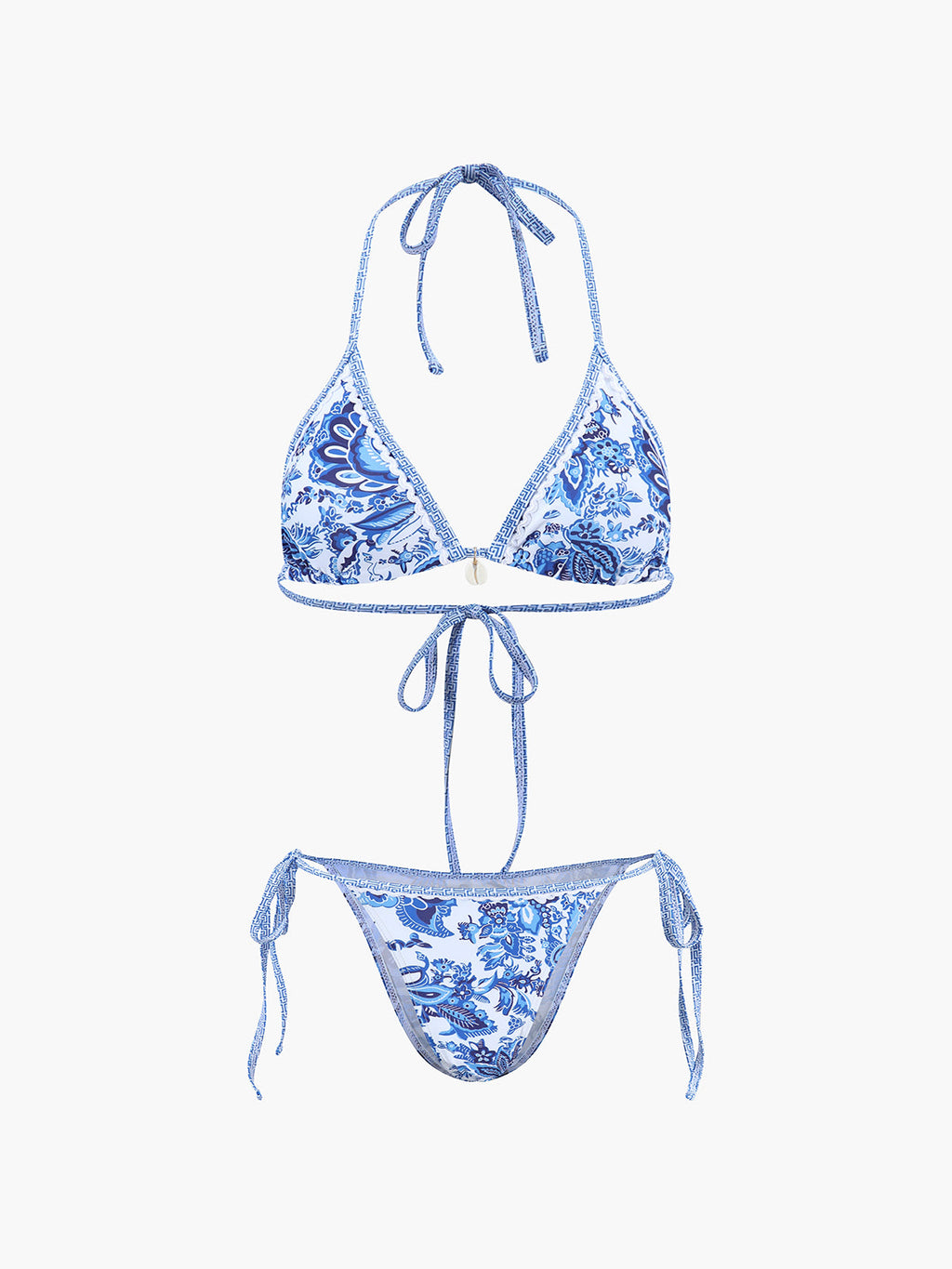 Printed Halter Bikini Set by SIENA